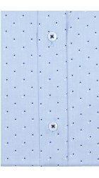 Ανδρικό Πουκάμισο Slim Fit Boston 606-4 Γαλάζιο