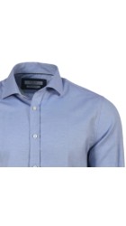 Ανδρικό Πουκάμισο με Στενή Γραμμή Boston 401-2 Γαλάζιο