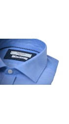 Ανδρικό Πουκάμισο με Στενή Γραμμή Boston 9502-3 Γαλάζιο