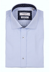 Ανδρικό Πουκάμισο Slim Fit Boston 9502-455-3 Γαλάζιο
