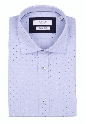 Ανδρικό Πουκάμισο Slim Fit Boston 606-4 Γαλάζιο