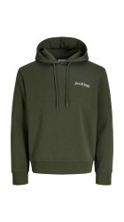 Ανδρικό Φούτερ Jack & Jones JJJJYUKI FRONT SWEAT HOOD 12287229 Λαδί
