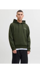 Ανδρικό Φούτερ Jack & Jones JJJJYUKI FRONT SWEAT HOOD 12287229 Λαδί
