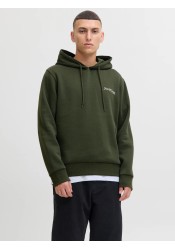 Ανδρικό Φούτερ Jack & Jones JJJJYUKI FRONT SWEAT HOOD 12287229 Λαδί Ανδρικό Φούτερ Jack & Jones JJJJYUKI FRONT SWEAT HOOD 12287229 Λαδί