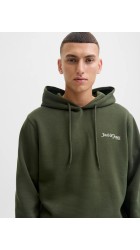 Ανδρικό Φούτερ Jack & Jones JJJJYUKI FRONT SWEAT HOOD 12287229 Λαδί