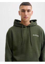 Ανδρικό Φούτερ Jack & Jones JJJJYUKI FRONT SWEAT HOOD 12287229 Λαδί Ανδρικό Φούτερ Jack & Jones JJJJYUKI FRONT SWEAT HOOD 12287229 Λαδί