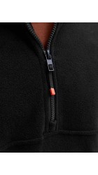 Ανδρική Μπλούζα Jack & Jones JJALPES HALF ZIP FLEECE JACKET AW25 12284828 Μαύρο