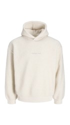 Ανδρικό Φούτερ Jack & Jones Jornorrebro Teddy Sweat Hood 12293535 Oatmeal