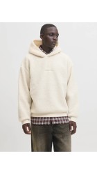 Ανδρικό Φούτερ Jack & Jones Jornorrebro Teddy Sweat Hood 12293535 Oatmeal