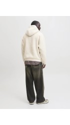 Ανδρικό Φούτερ Jack & Jones Jornorrebro Teddy Sweat Hood 12293535 Oatmeal