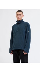 Ανδρική Μπλούζα Jack & Jones JJalpes Half Zip Fleece Jacket AW25 12284828 Navy Blazer/Detail JJ PRINT