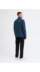 Ανδρική Μπλούζα Jack & Jones JJalpes Half Zip Fleece Jacket AW25 12284828 Navy Blazer/Detail JJ PRINT