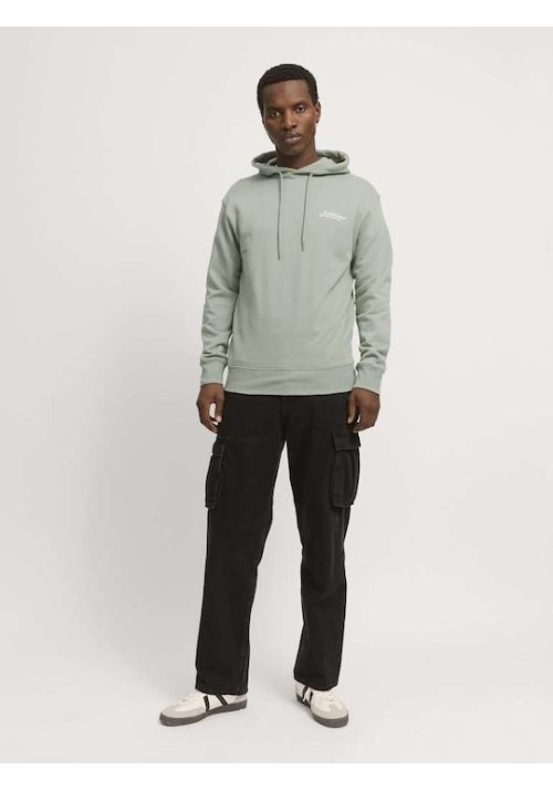 Ανδρικό Φούτερ Jack & Jones JJBeau Sweat Hood LN 12268436 Iceberg Green