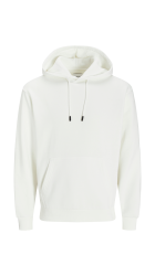 Ανδρικό Φούτερ με Κουκούλα και Τσέπες Jack & Jones JJEBRADLEY 12249340 Sweat Hood Noos Λευκό