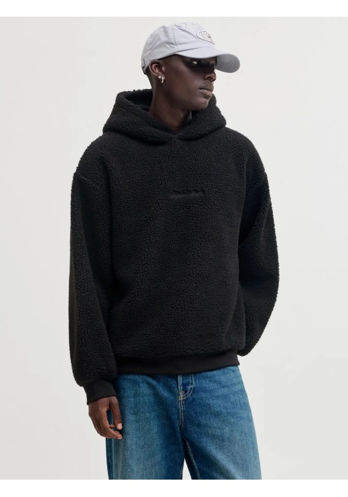 Ανδρικό Φούτερ Jack & Jones Jornorrebro TEDDY SWEAT HOOD 12293535 Μαύρο