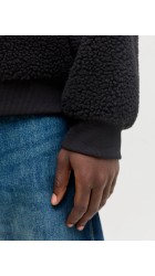 Ανδρικό Φούτερ Jack & Jones Jornorrebro TEDDY SWEAT HOOD 12293535 Μαύρο
