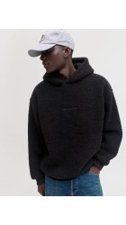 Ανδρικό Φούτερ Jack & Jones Jornorrebro TEDDY SWEAT HOOD 12293535 Μαύρο