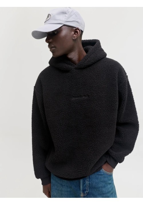 Ανδρικό Φούτερ Jack & Jones Jornorrebro TEDDY SWEAT HOOD 12293535 Μαύρο