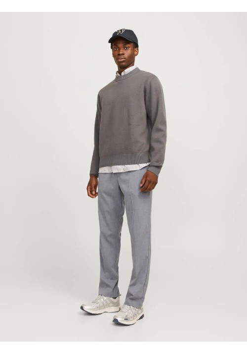 Ανδρικό Παντελόνι Chino Jack & Jones JPSTKANE Edwin Jogger NOOS 12268303 Grey Melange