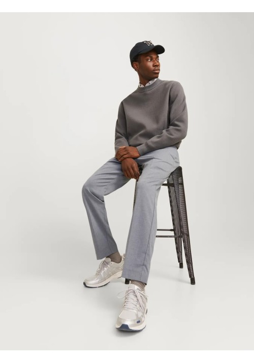 Ανδρικό Παντελόνι Chino Jack & Jones JPSTKANE Edwin Jogger NOOS 12268303 Grey Melange