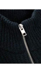 Ανδρικό Πλεκτό Jack & Jones JPRWinter Knit Half Zip 12277992 Μαύρο