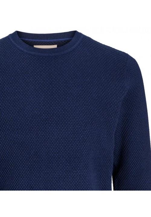 Ανδρικό Πλεκτό Jack & Jones JPRblunoah Knit Crew Neck BF LN 12265328 Night Sky Twist/full structure