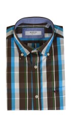 Ανδρικό Πουκάμισο Boston 602-1 Γαλάζιο