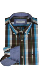 Ανδρικό Πουκάμισο Boston 602-1 Γαλάζιο