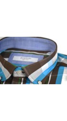 Ανδρικό Πουκάμισο Boston 602-1 Γαλάζιο