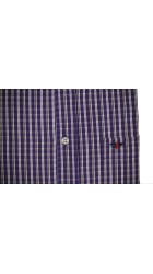 Ανδρικό Πουκάμισο Boston 603-2 Καρό Μωβ