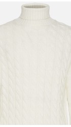 Ανδρικό Πουλόβερ Ζιβάγκο Hamaki Ho MI3131H Dolcevita Λευκό