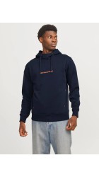Ανδρικό Φούτερ με Κουκούλα Jack & Jones JJTree Sweat Hood 12257192 Navy Blazer