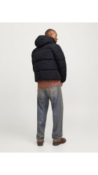 Ανδρικό Μπουφάν Jack & Jones JJEBradley Puffer Hood SN 12256974 Μαύρο