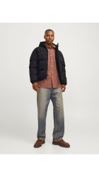 Ανδρικό Μπουφάν Jack & Jones JJEBradley Puffer Hood SN 12256974 Μαύρο