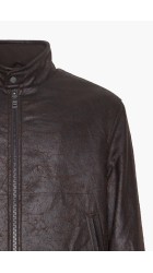 Ανδρικό Μπουφάν Δερματίνη Seinse Giubino GBI1000SS Καφέ