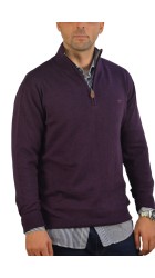 Ανδρικό Πουλόβερ με Φερμουάρ 21-300247-8513 Gnious Mason Zip Μώβ