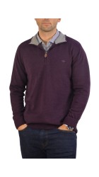 Ανδρικό Πουλόβερ με Φερμουάρ 21-300247-8513 Gnious Mason Zip Μώβ