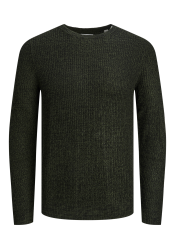 Ανδρικό Πουλόβερ Πλεκτό Jack & Jones JJElewis Knit Crew Neck SN 12257480 Kombu Green