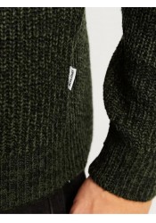 Ανδρικό Πουλόβερ Πλεκτό Jack & Jones JJElewis Knit Crew Neck SN 12257480 Kombu Green