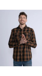 Ανδρικό Πουκάμισο Petrol M3030-SIL400-2118  Almod