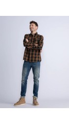 Ανδρικό Πουκάμισο Petrol M3030-SIL400-2118  Almod