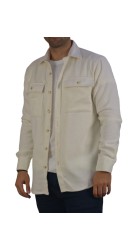 Ανδρικό Πουκάμισο Overshirt Boston 222-1 Λευκό Ανδρικό Πουκάμισο Overshirt Boston 222-1 Λευκό
