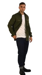 Ανδρικό Πουκάμισο Overshirt Boston 222-16 Χακί Ανδρικό Πουκάμισο Overshirt Boston 222-16 Χακί