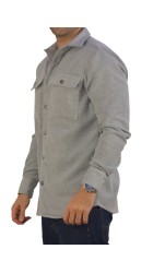 Ανδρικό Πουκάμισο Overshirt Boston 222-2 Γκρι
