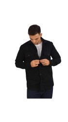 Ανδρικό Πουκάμισο Overshirt Boston 222-5 Μαύρο Ανδρικό Πουκάμισο Overshirt Boston 222-5 Μαύρο