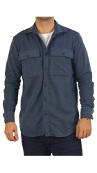 Ανδρικό Πουκάμισο Φανέλα Overshirt Boston 222-6 Μπλε Ανδρικό Πουκάμισο Φανέλα Overshirt Boston 222-6 Μπλε