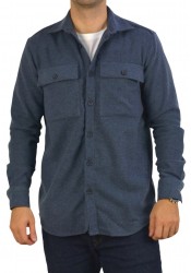 Ανδρικό Πουκάμισο Overshirt Boston 222-6 Μπλε