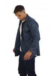 Ανδρικό Πουκάμισο Overshirt Boston 222-6 Μπλε