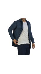 Ανδρικό Πουκάμισο Φανέλα Overshirt Boston 222-6 Μπλε Ανδρικό Πουκάμισο Φανέλα Overshirt Boston 222-6 Μπλε