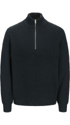 Ανδρικό Πλεκτό Jack & Jones JPRWinter Knit Half Zip STYD AW24 12277992 Forest River